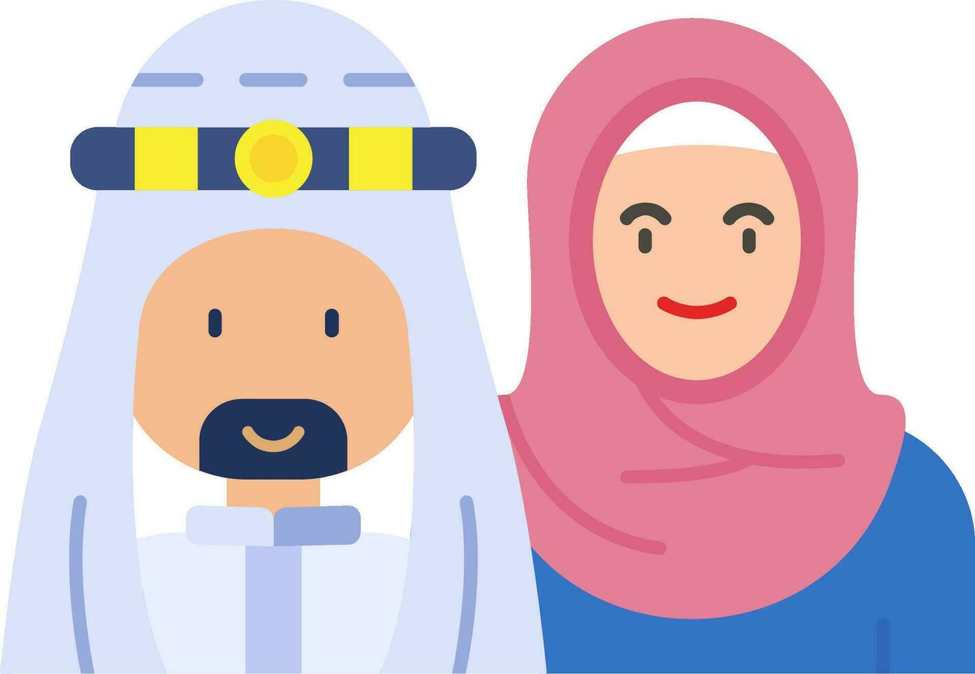Muslim Line Filled Icon vector