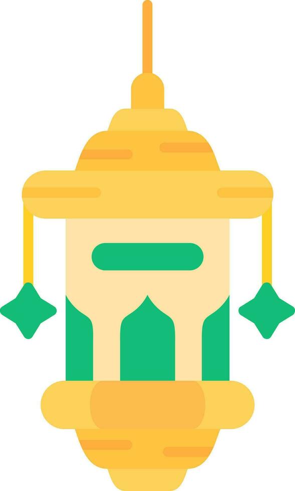 Oil lamp Line Filled Icon vector