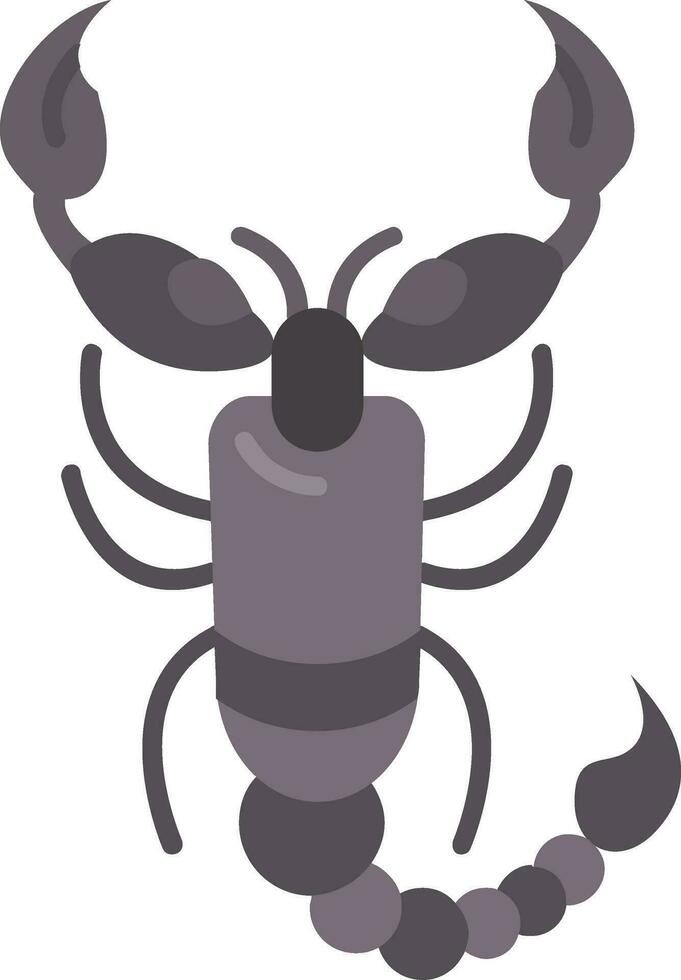 Scorpion Line Filled Icon vector