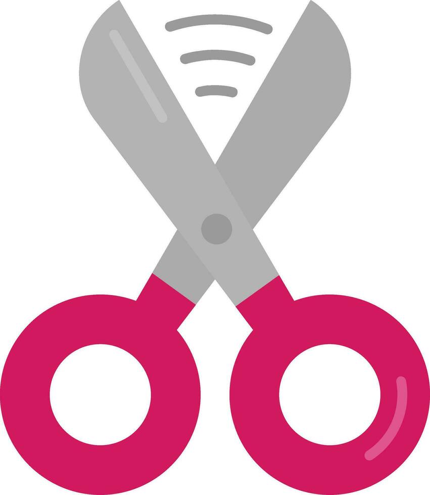 Scissors Line Filled Icon vector