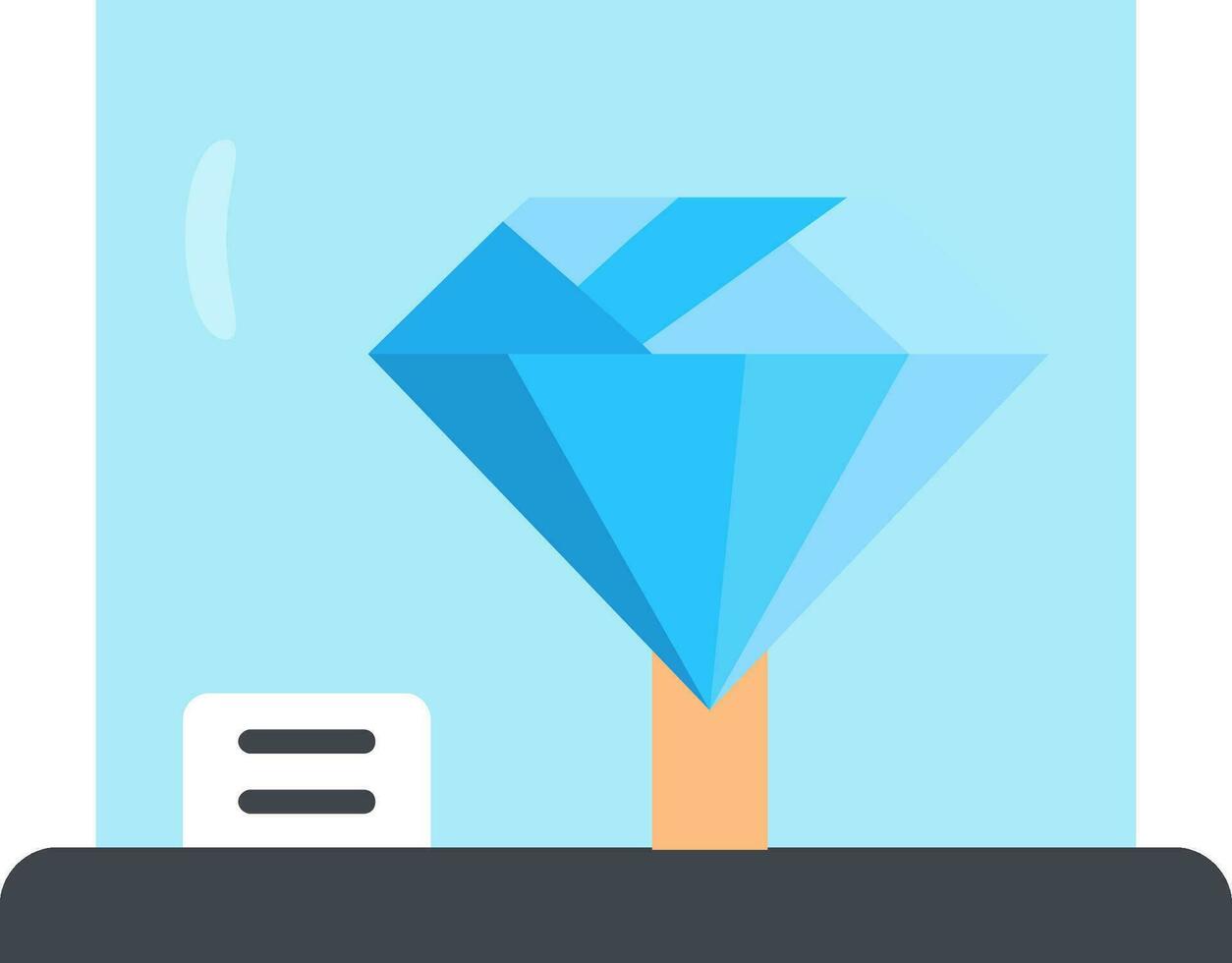 Diamond Line Filled Icon vector