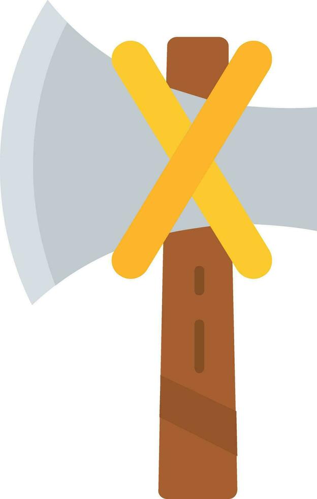 Axe Line Filled Icon vector