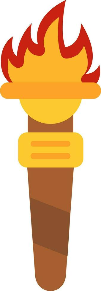 Torch Line Filled Icon vector