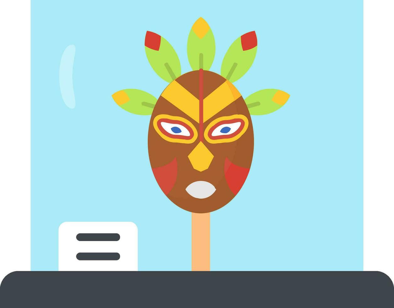 Mask Line Filled Icon vector