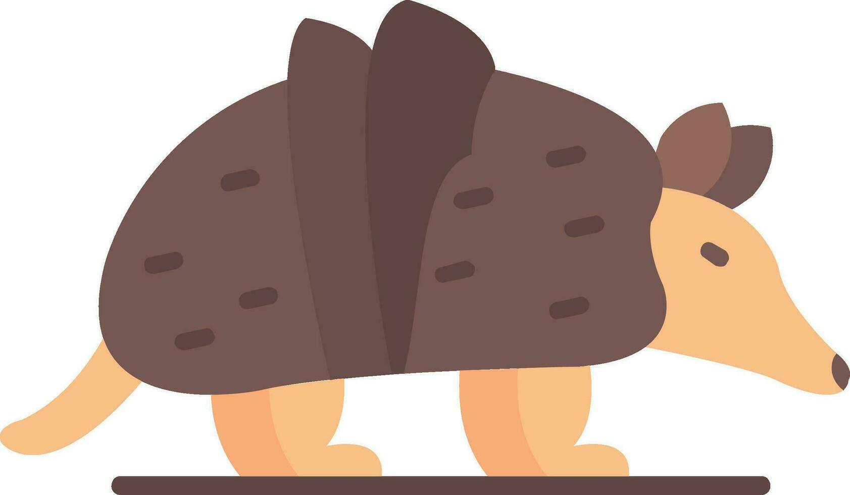 armadillo línea lleno icono vector