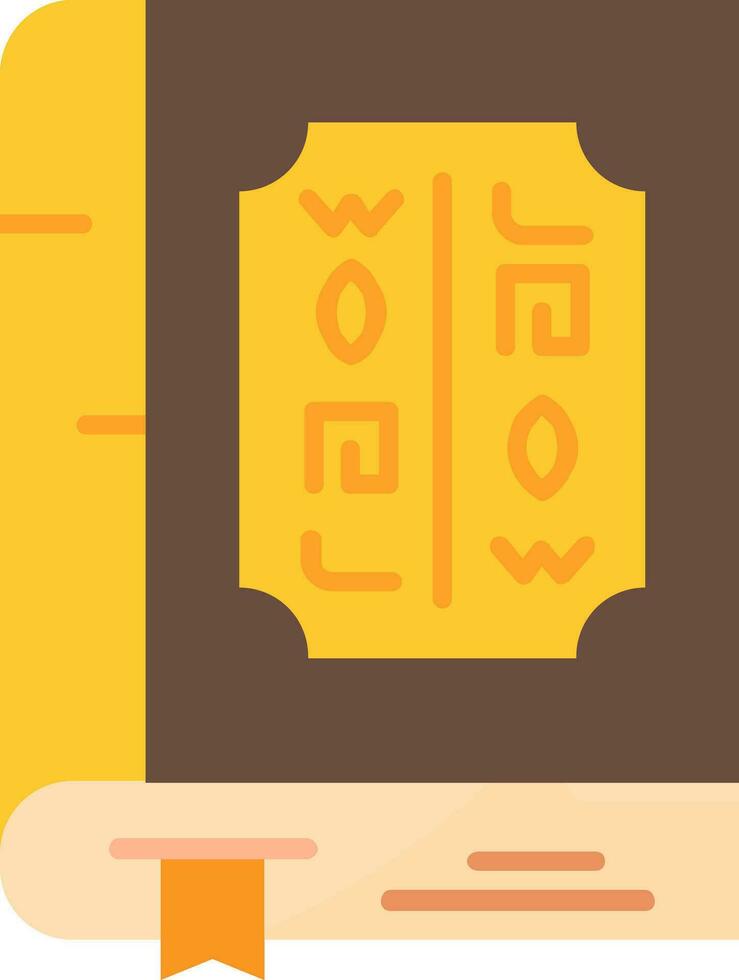 Book Line Filled Icon vector