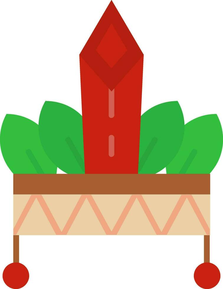 Hat Line Filled Icon vector