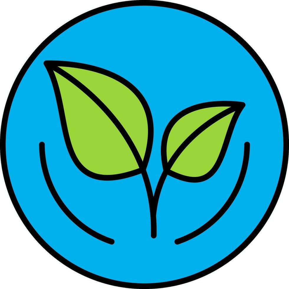 Ecology Line Filled Icon vector