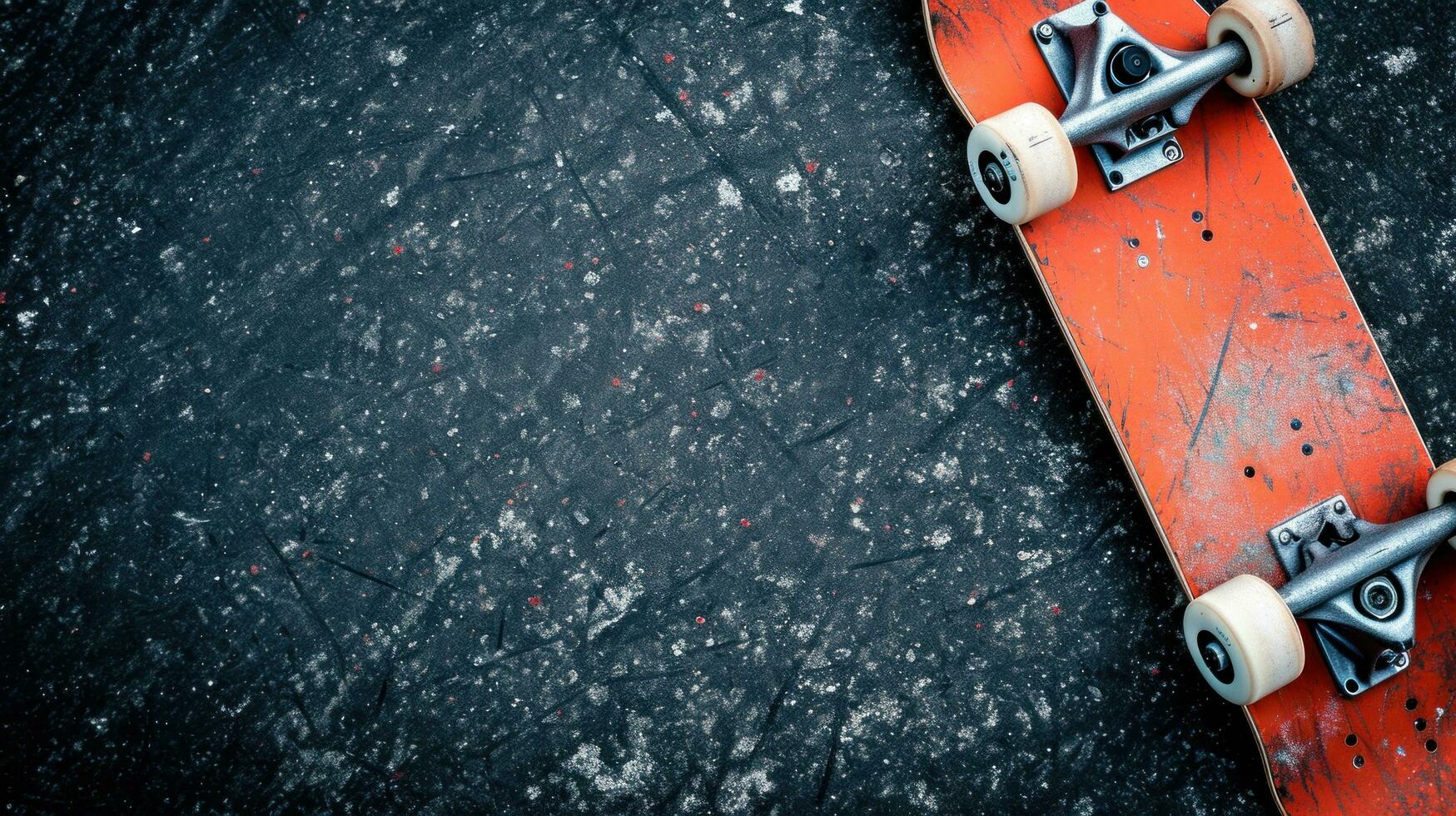 AI generated Skate advertisment background with copy space photo