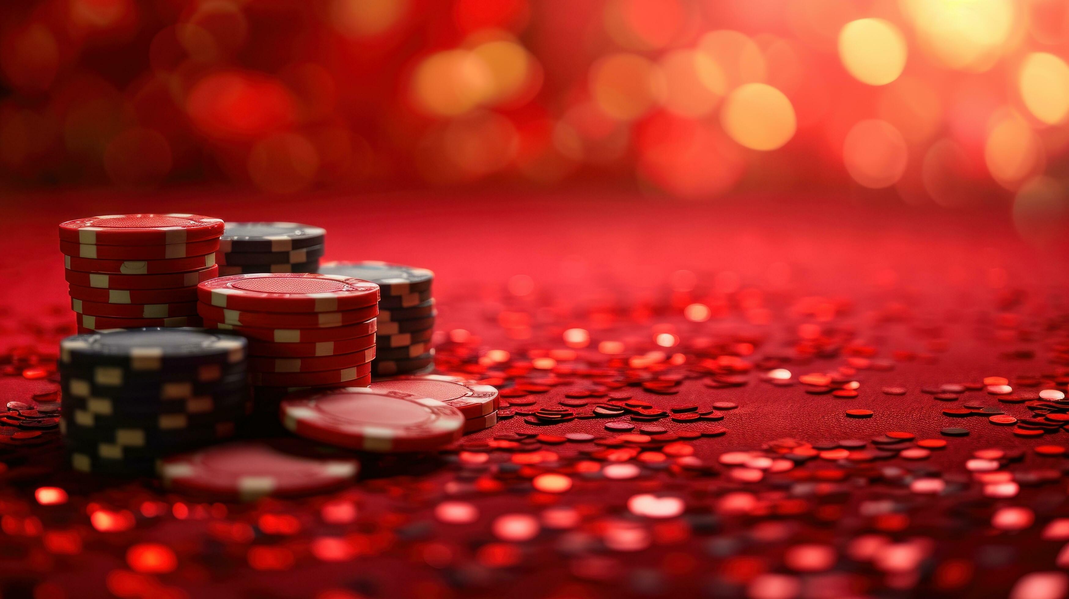 AI generated red casino background with copy space 36729013 Stock Photo at  Vecteezy