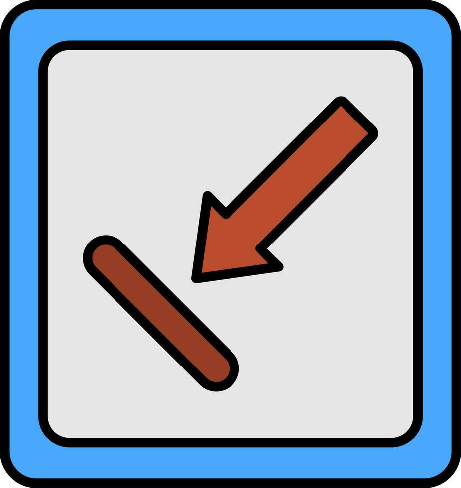 Line Filled Icon vector