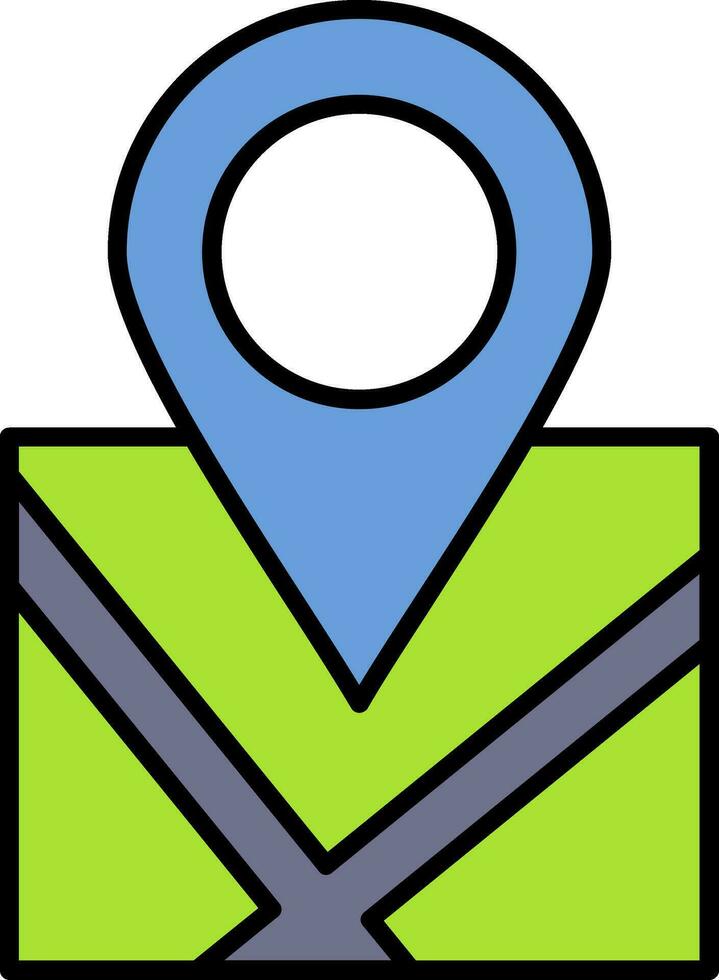 Line Filled Icon vector