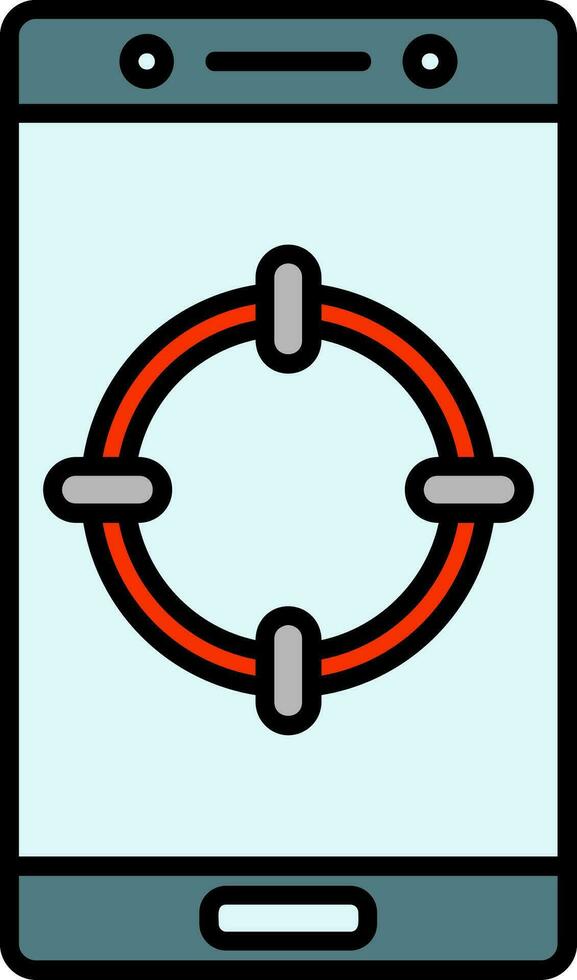 Line Filled Icon vector