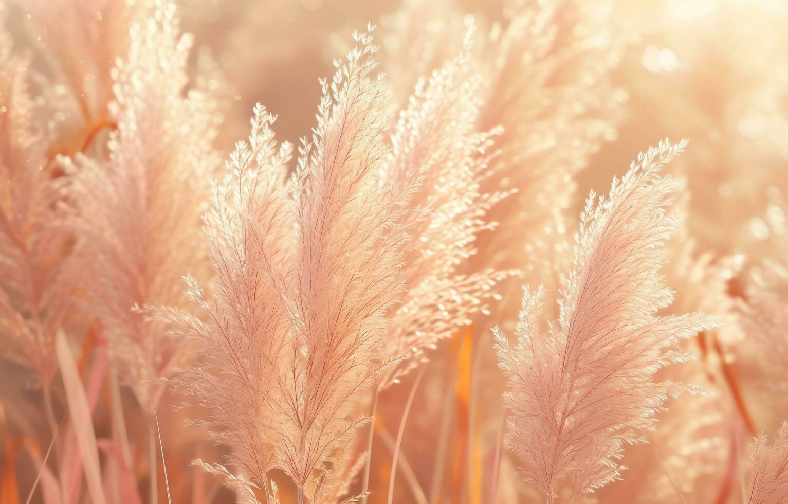 AI generated a close up of barefoot grass in front of a sunny day, photo