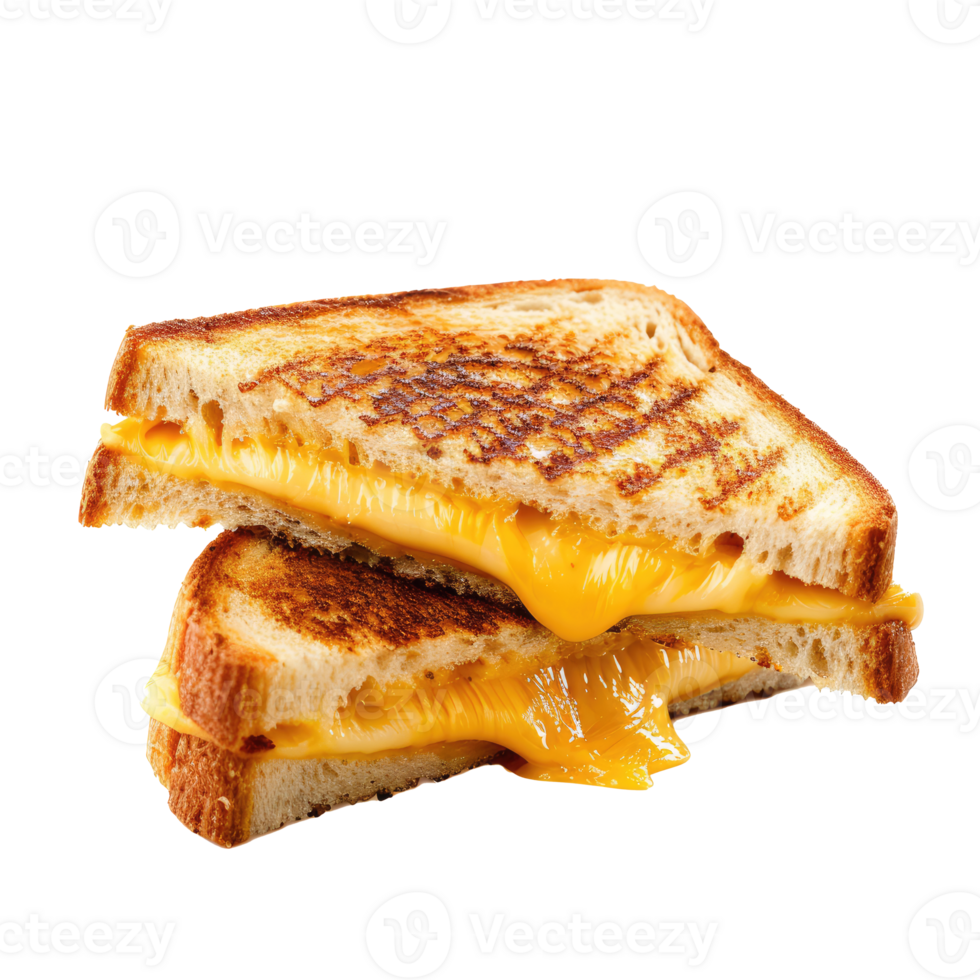 AI generated Grilled cheese sandwich Isolated on white background png