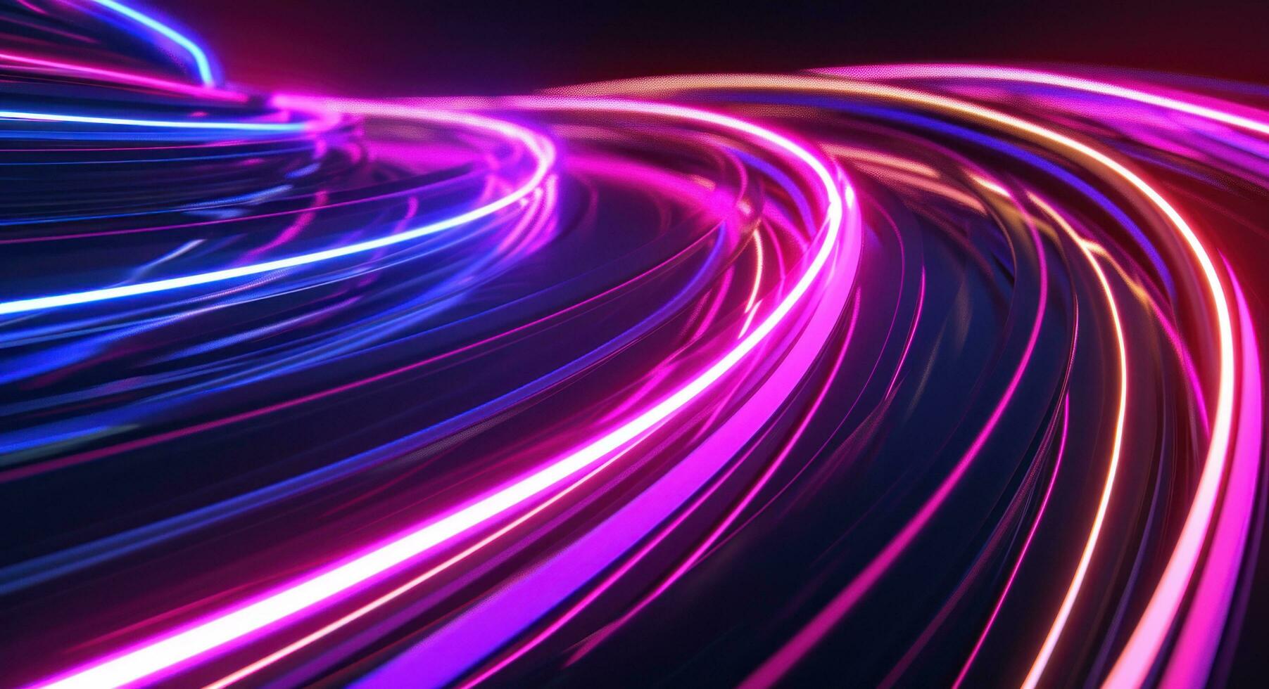 AI generated an abstract seamless colored light trail with black lines photo