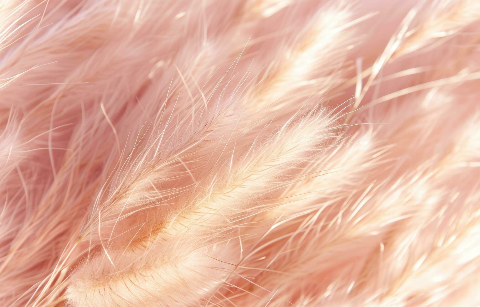 AI generated beautiful pink feathers of grass photo