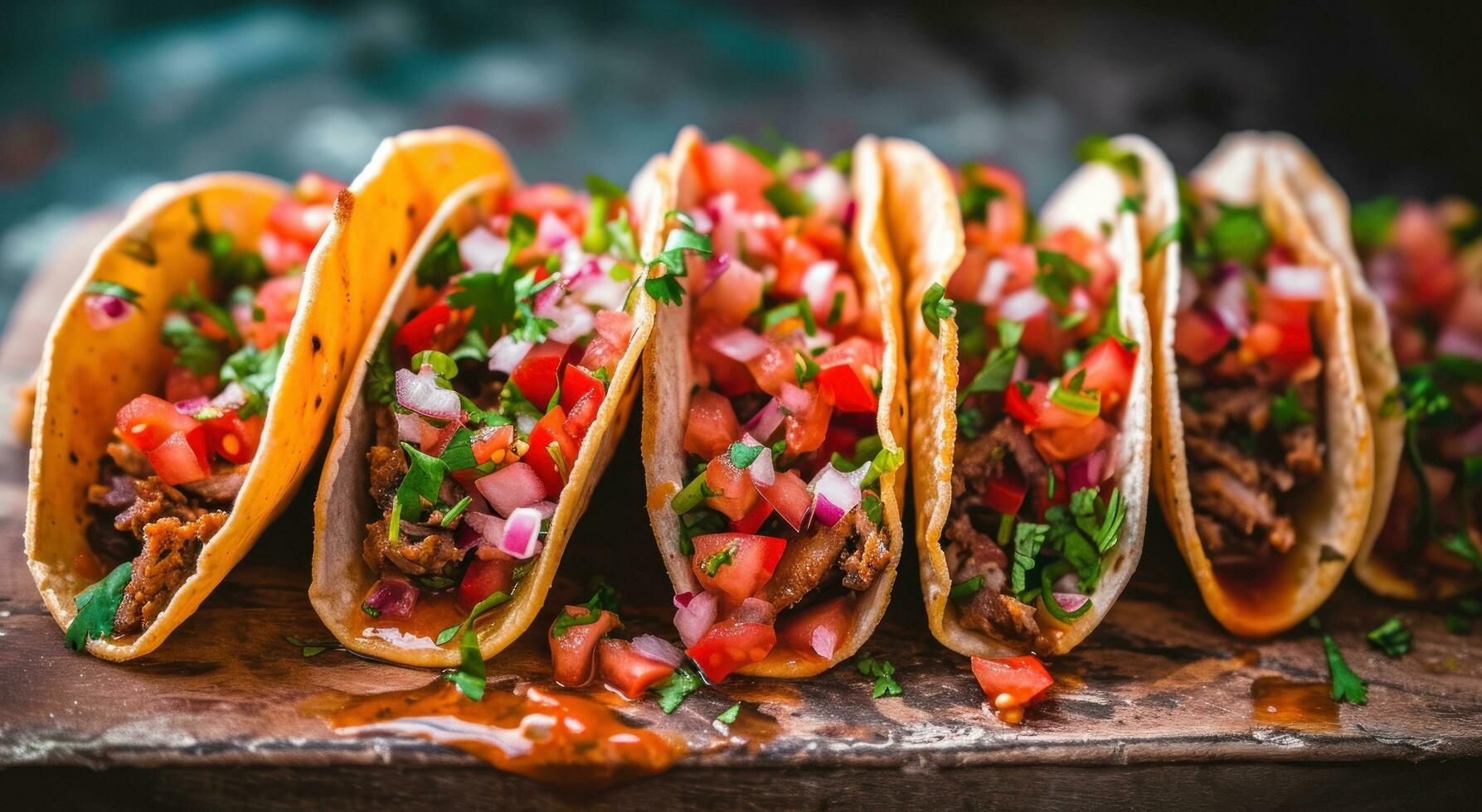 AI generated tacos in many different styles photo