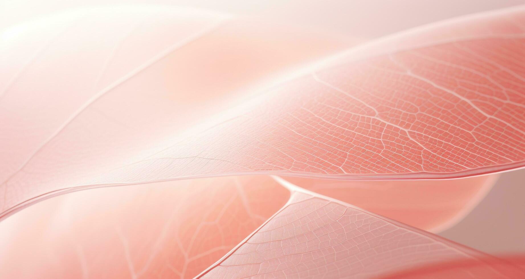 AI generated close up of a pink leaf photo