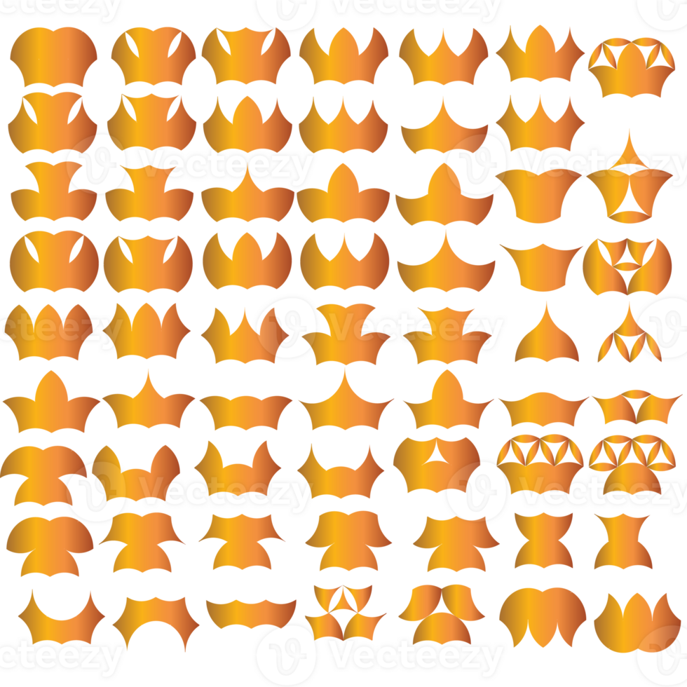 Gold Crowns and Hats png