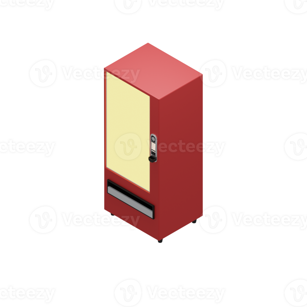 3d rendered vending machine illustration isolated on transparent background png