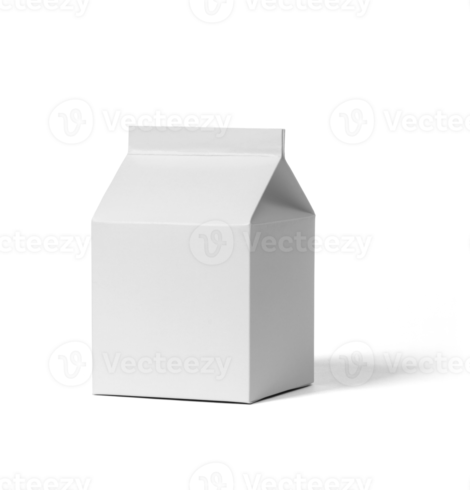 Milk box packaging mockup png