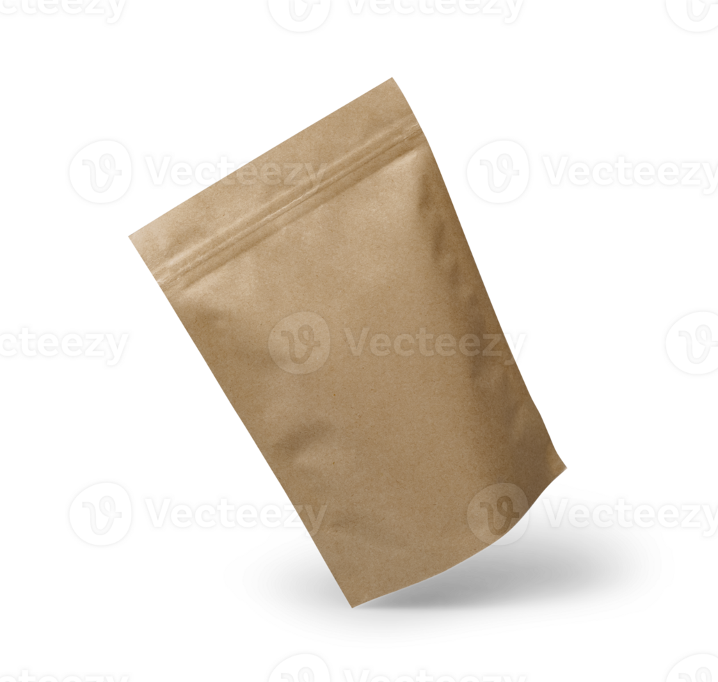 Coffee bag mockup template png