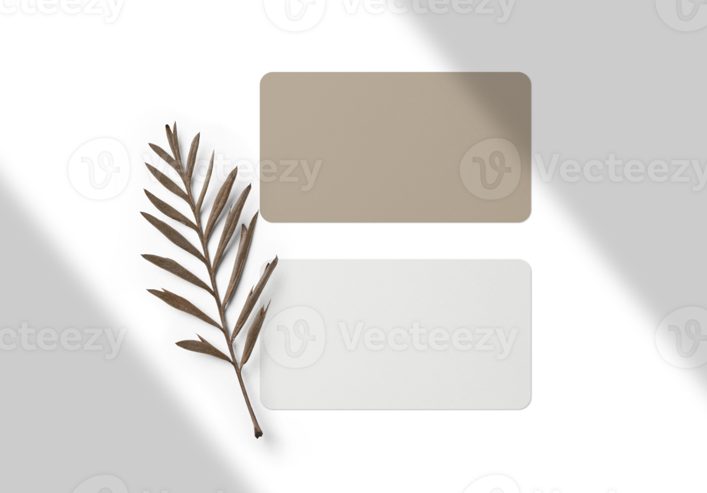Group of minimal business card mockup png