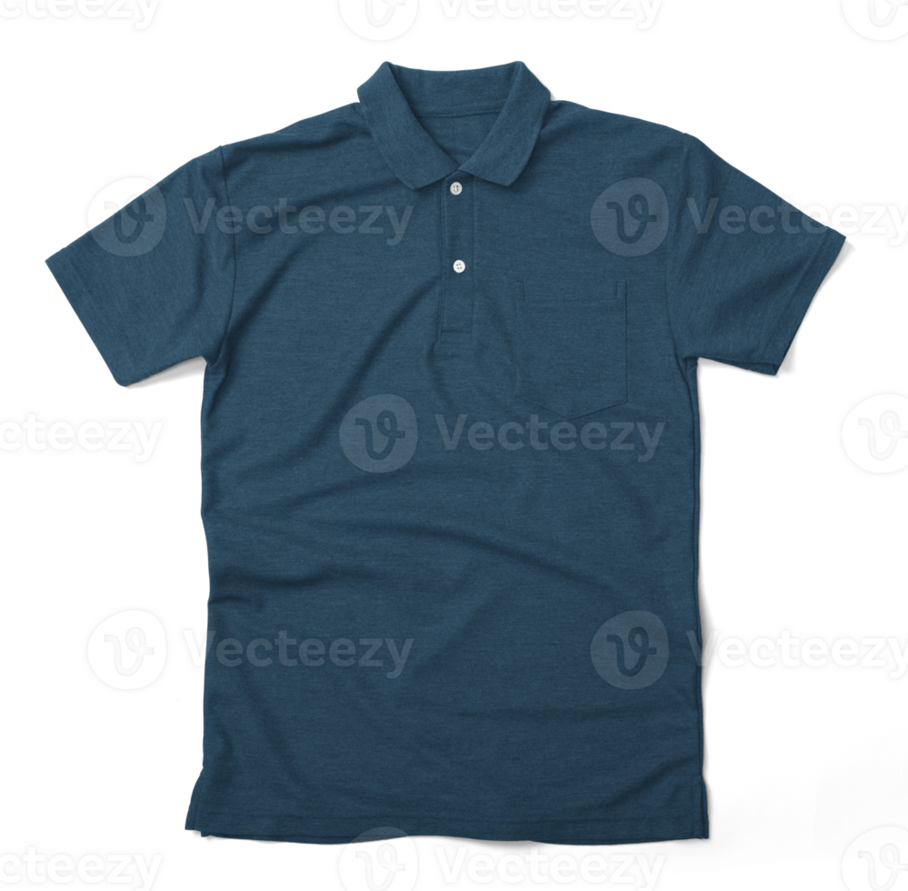 Poloshirt-Mockup-Vorlage mit Tasche png