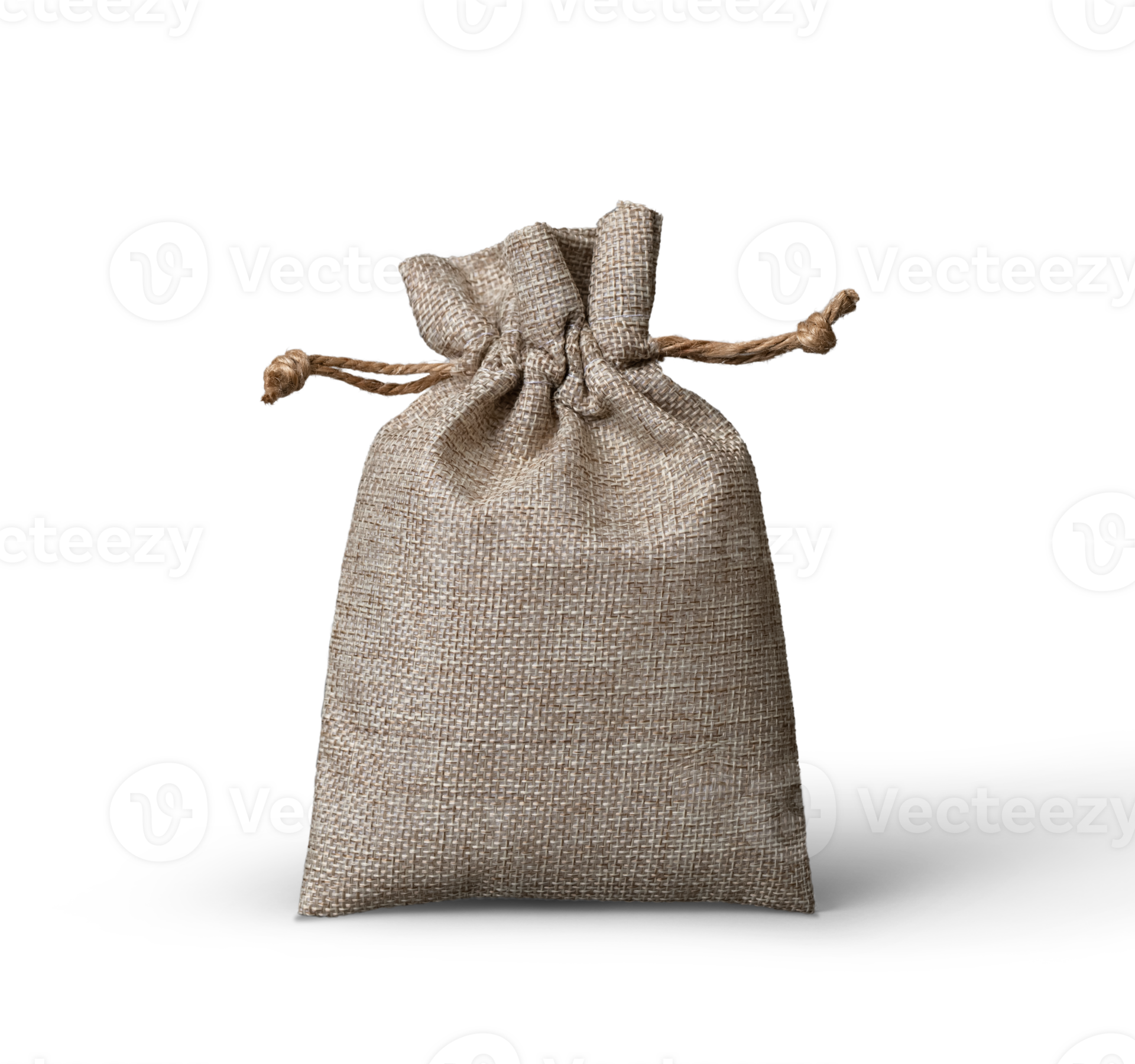 Burlap sack with logo mockup template 36731630 PNG
