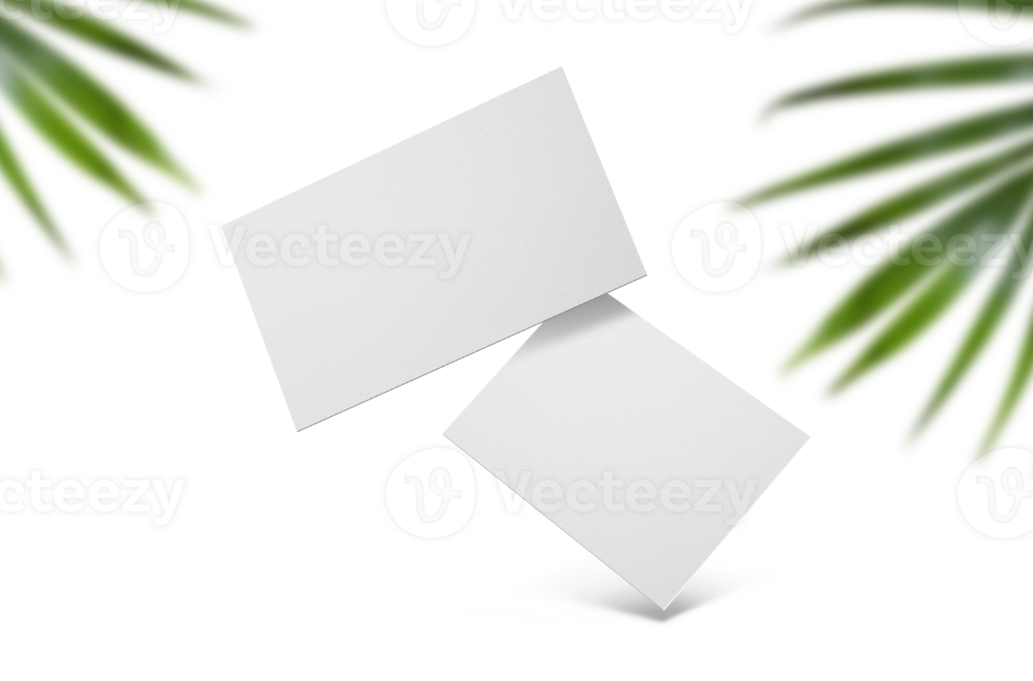 Group of minimal business card mockup with office png