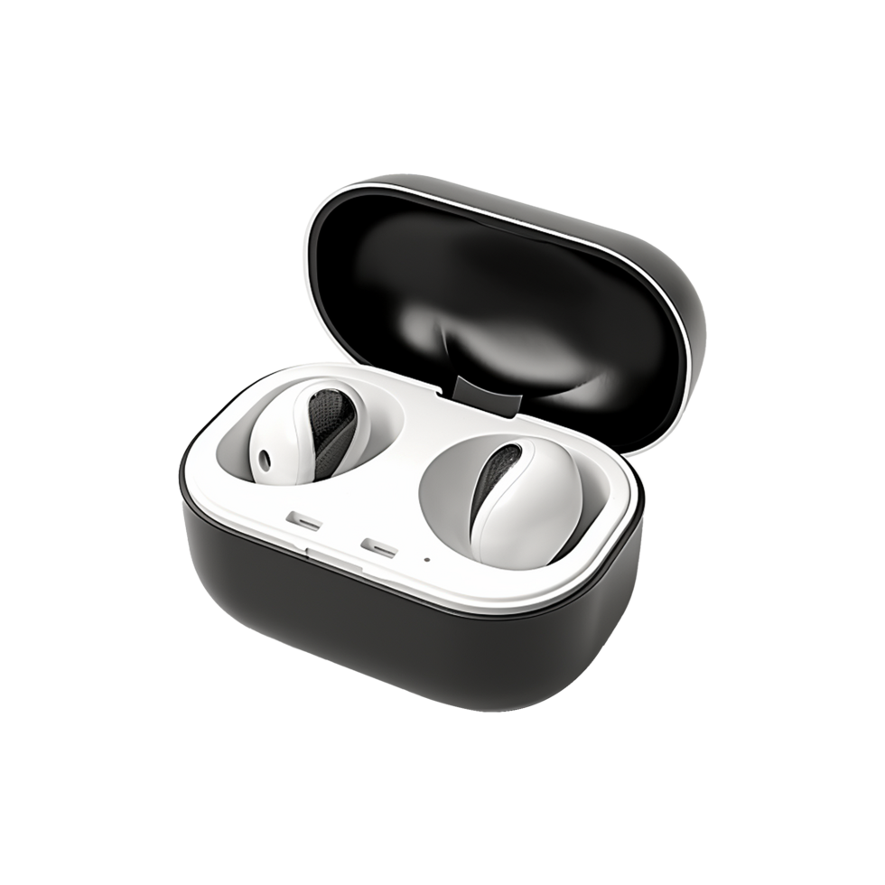 AI generated Earphone isolated on transparent background png