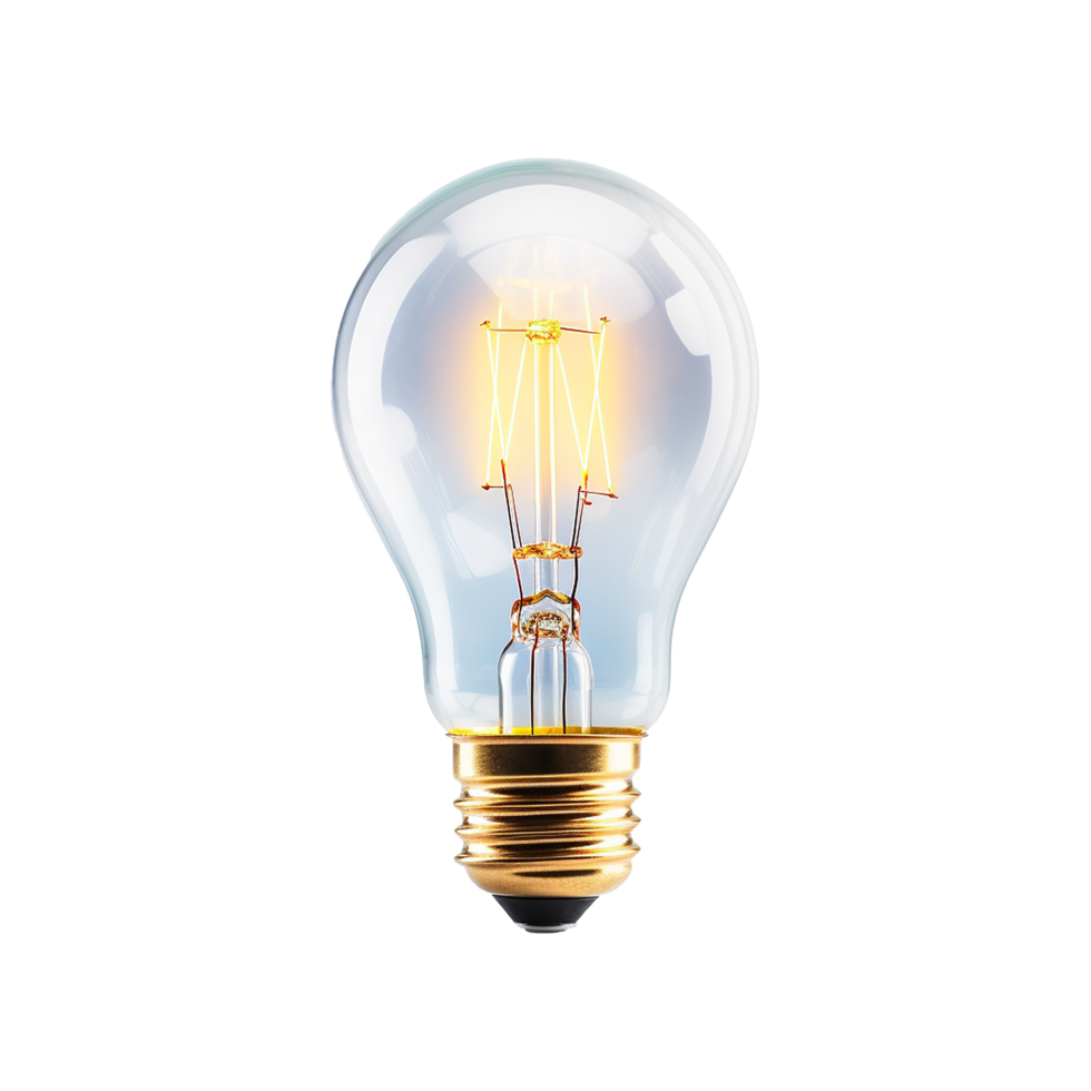 AI generated Bulb isolated on transparent background png
