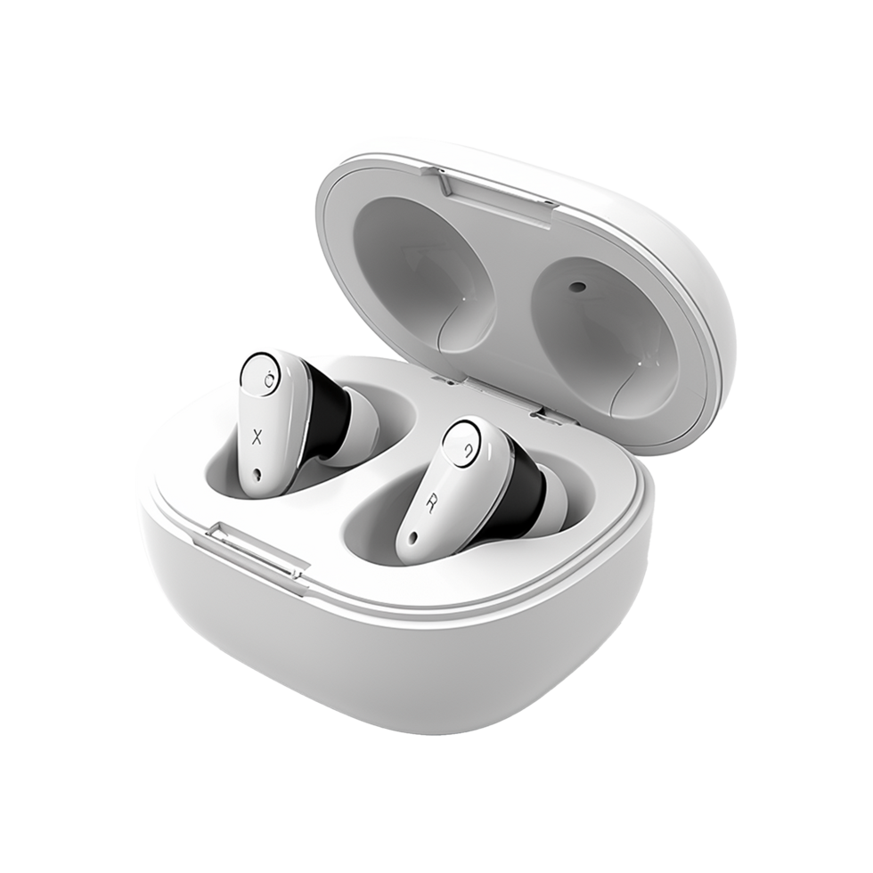 AI generated Earphone isolated on transparent background png