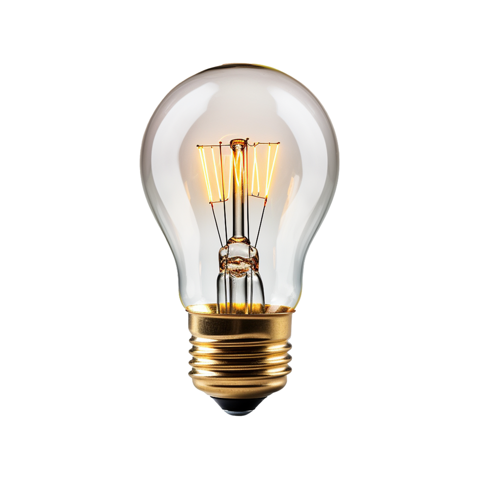 AI generated Bulb isolated on transparent background png