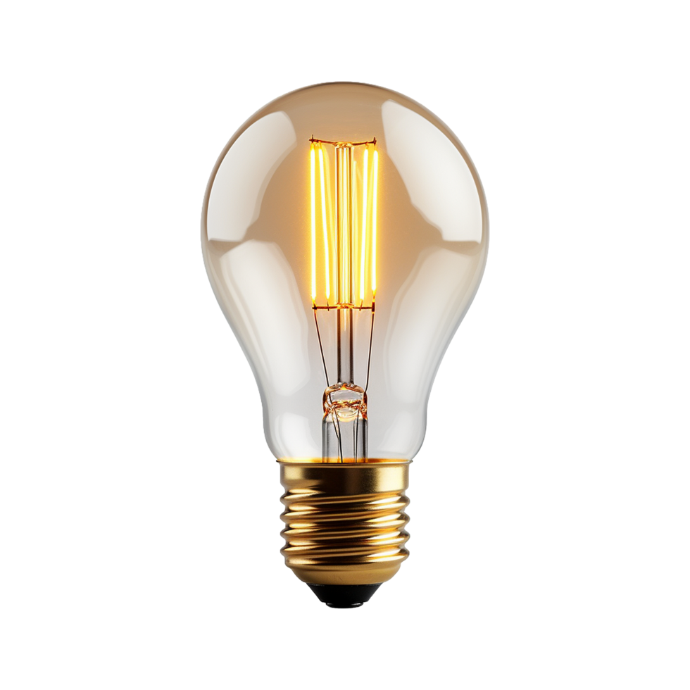 AI generated Bulb isolated on transparent background png