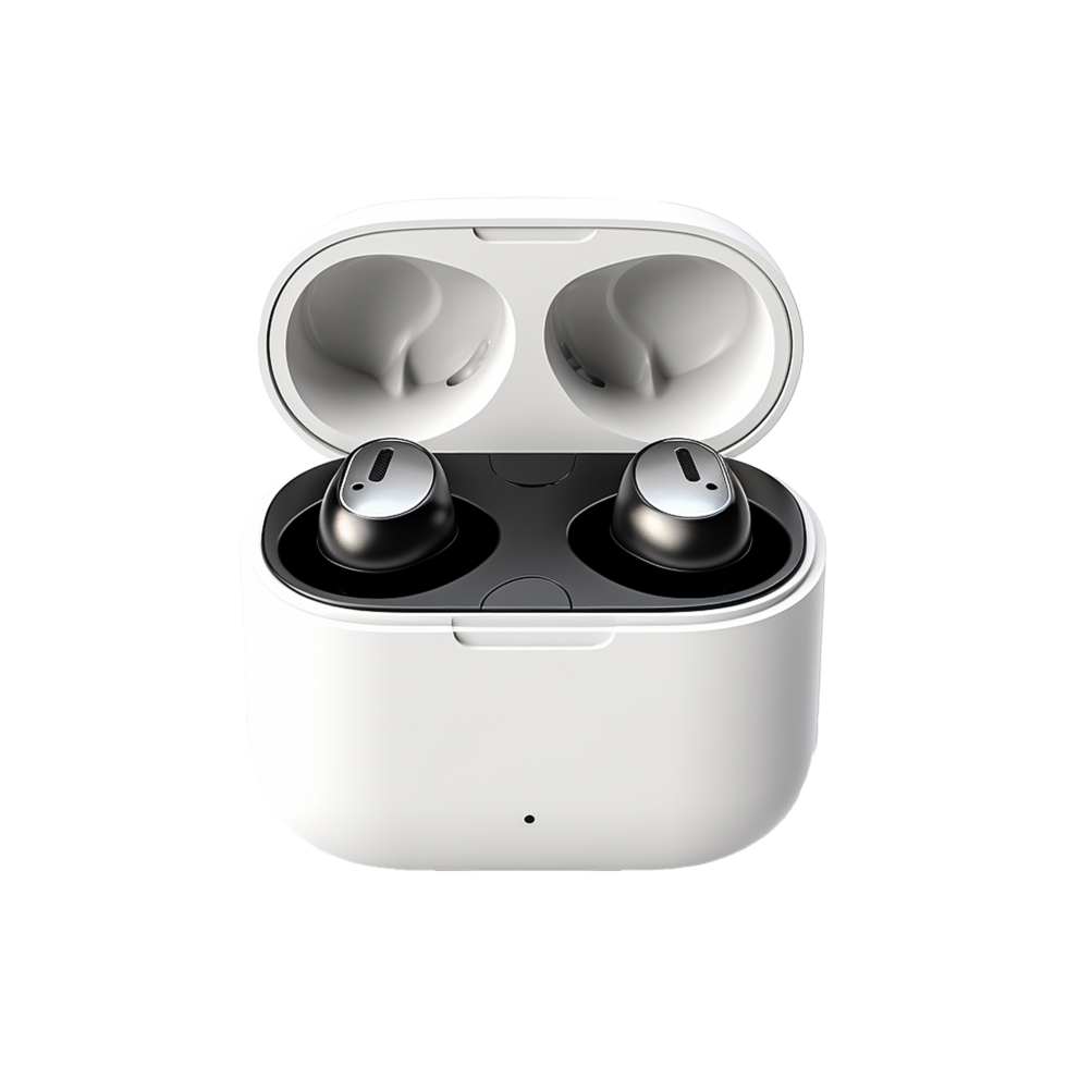 AI generated Earphone isolated on transparent background png