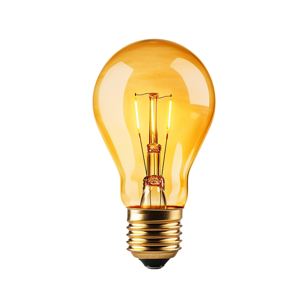 AI generated Bulb isolated on transparent background png