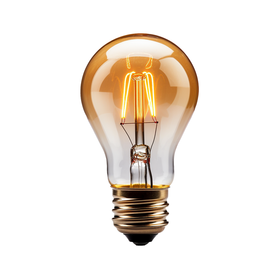 AI generated Bulb isolated on transparent background png