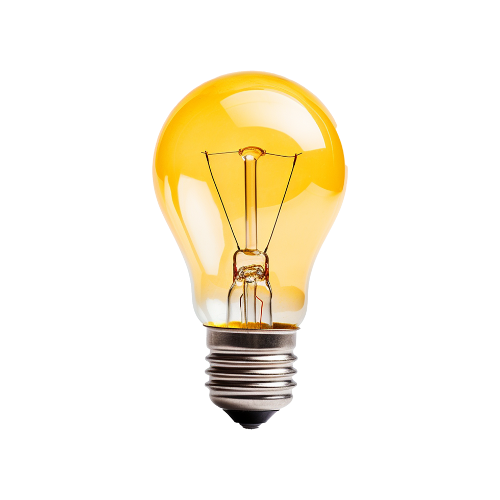 AI generated Bulb isolated on transparent background png