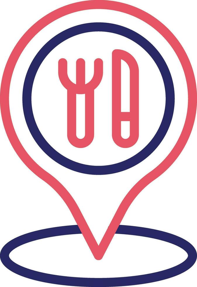 Restaurant Location Vector Icon