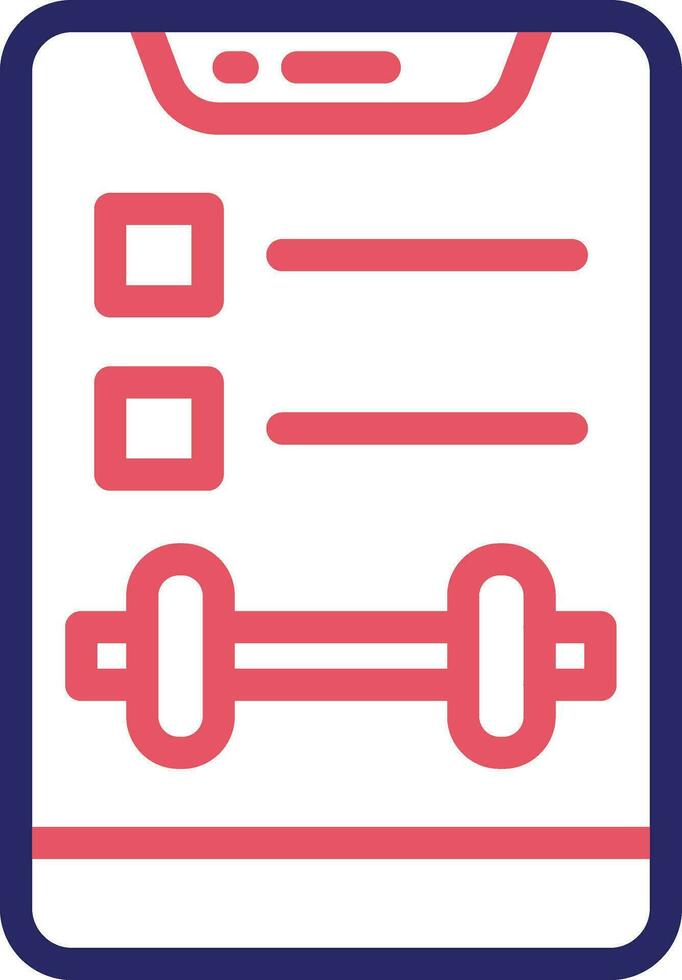 Workout Routing Vector Icon