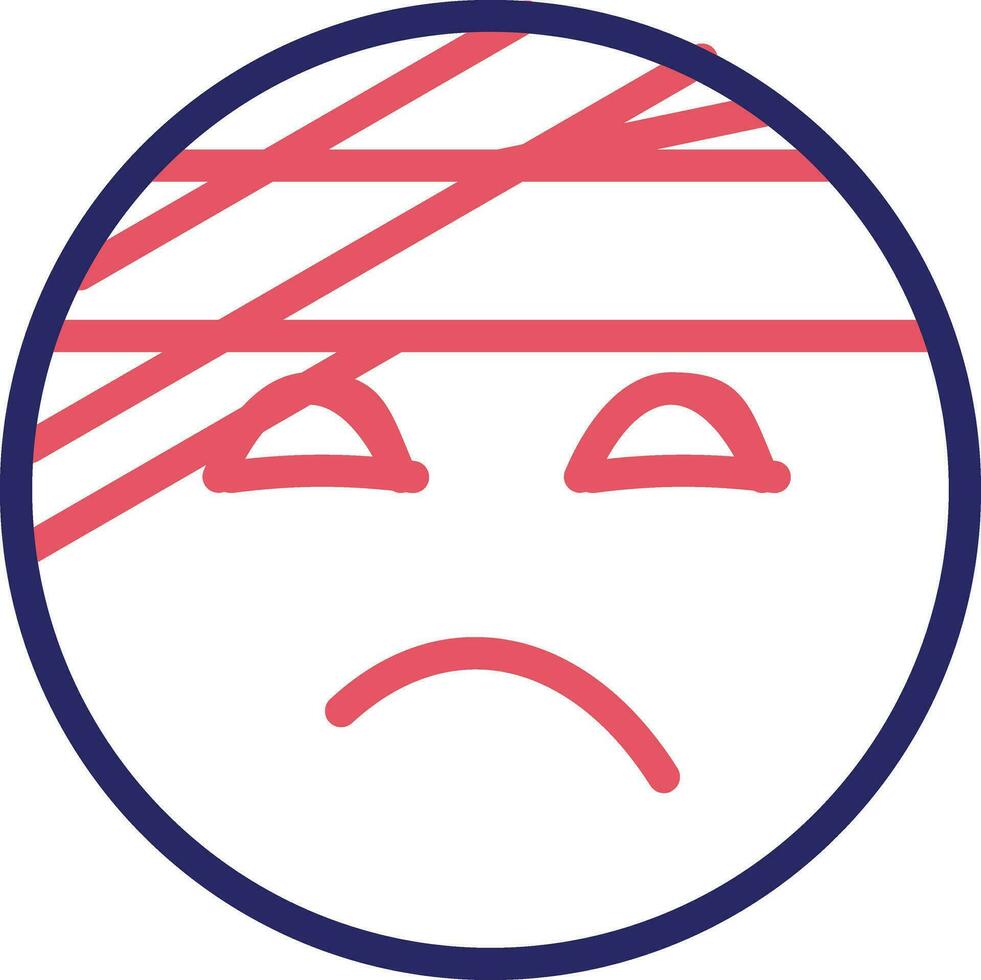 Face with Head Bandage Vector Icon