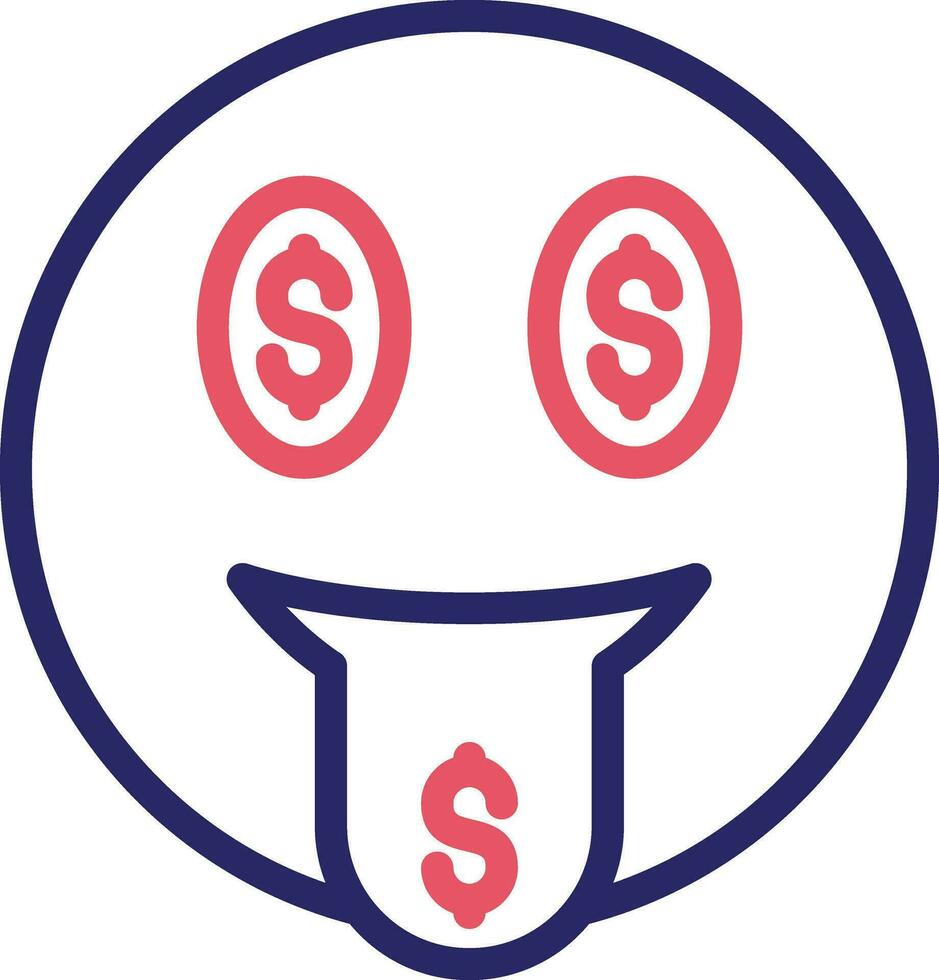 Money Mouth Face Vector Icon