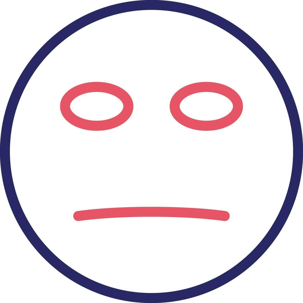 Neutral Face Vector Icon