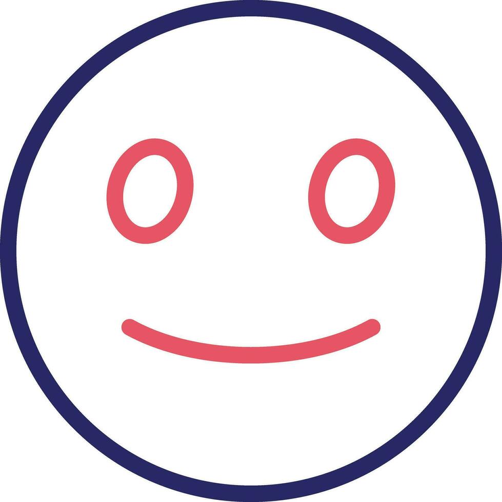 Slightly Smiling Face Vector Icon