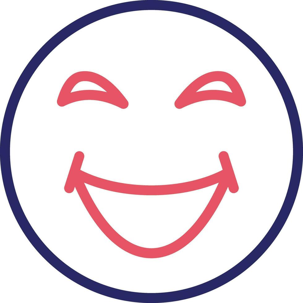 Grinning Squinting Face Vector Icon