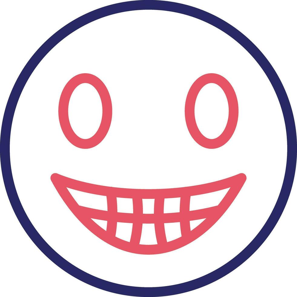 Beaming Face with Smiling Eyes Vector Icon
