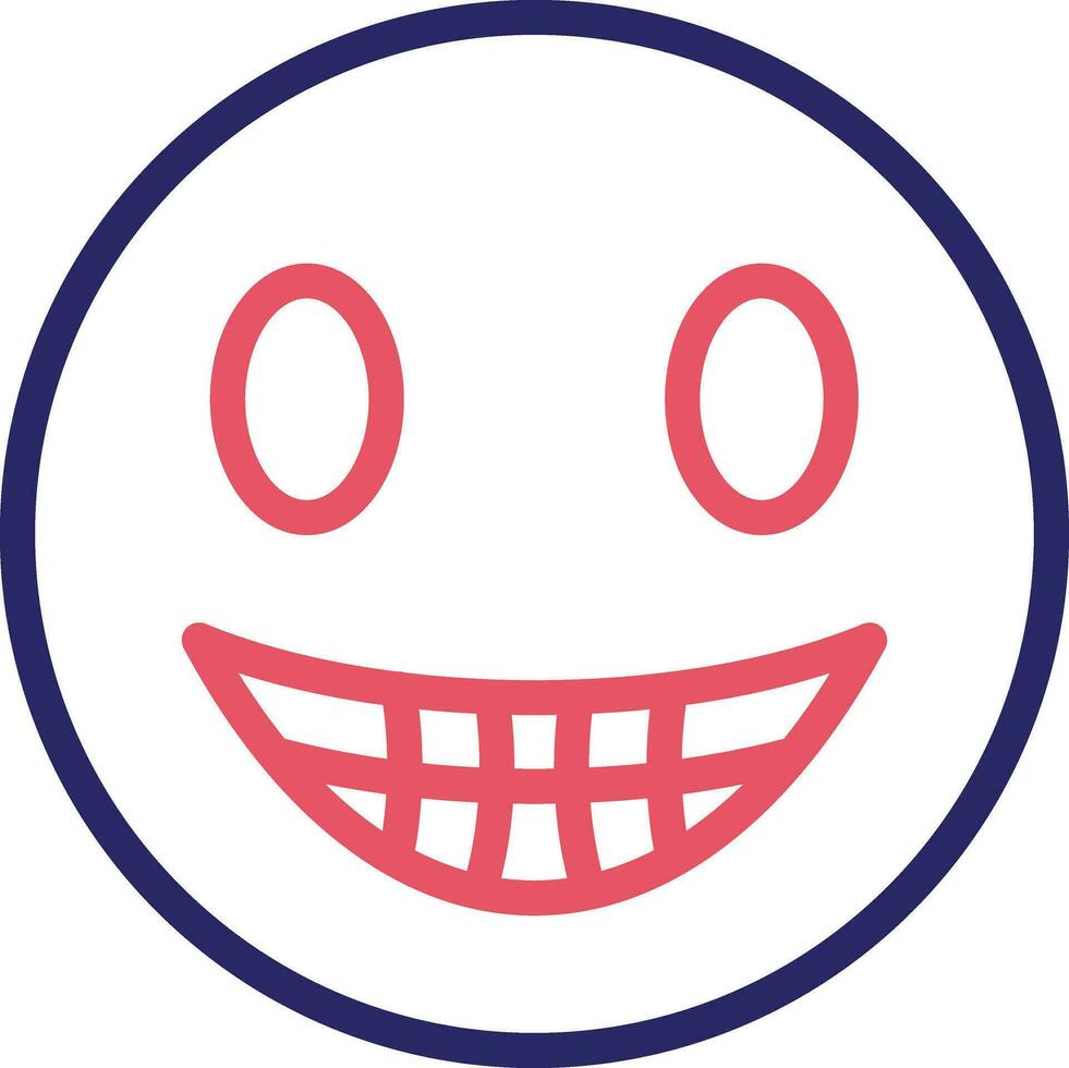 Beaming Face with Smiling Eyes Vector Icon