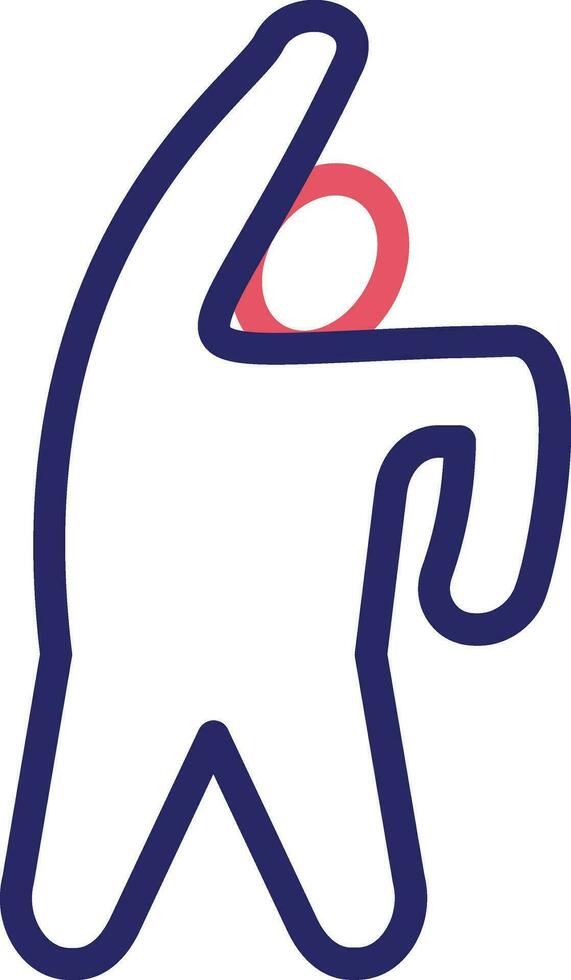 One Arm Bend Left Vector Icon